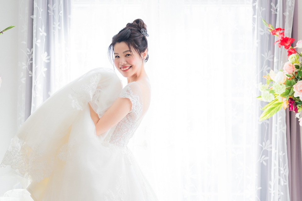 ソロウェディング写真