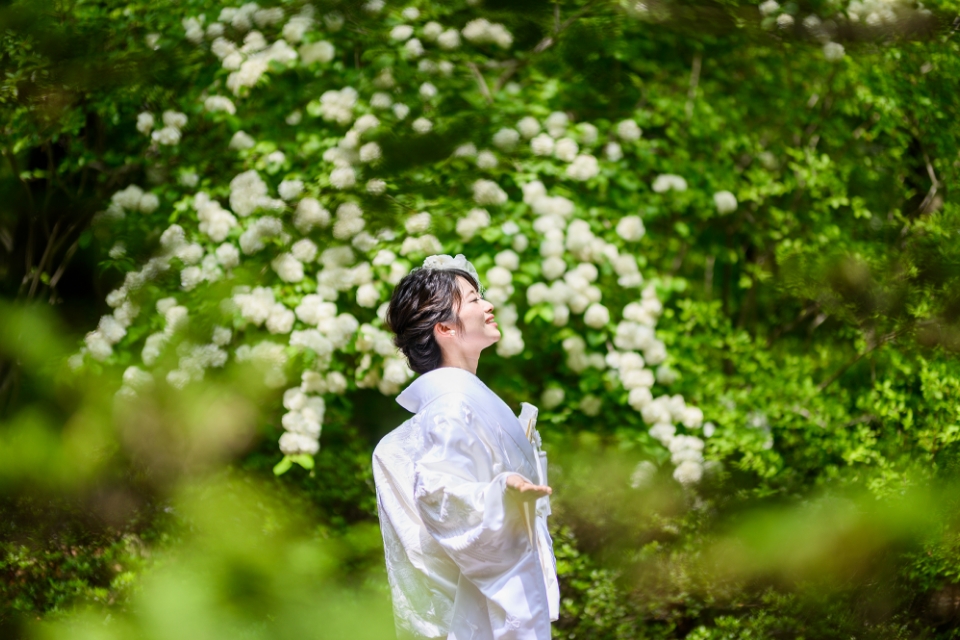 ソロウェディング写真