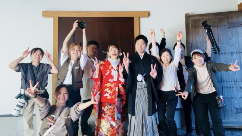 集合写真で爆笑ハプニング♪