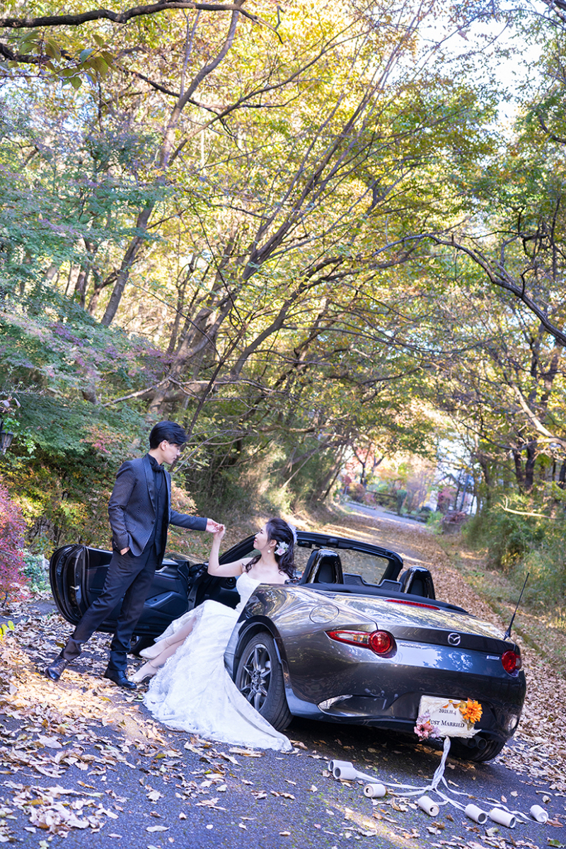 愛車と一緒の撮影も大歓迎！