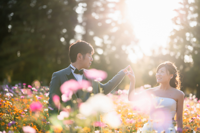 秋はコスモス畑×洋館ロケで、心に残る一枚を