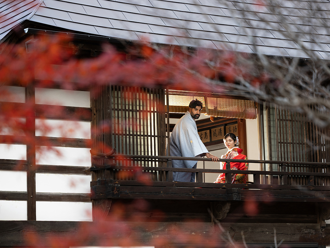 【秋におすすめの和装フォト】紅葉美しい完全貸切の古民家